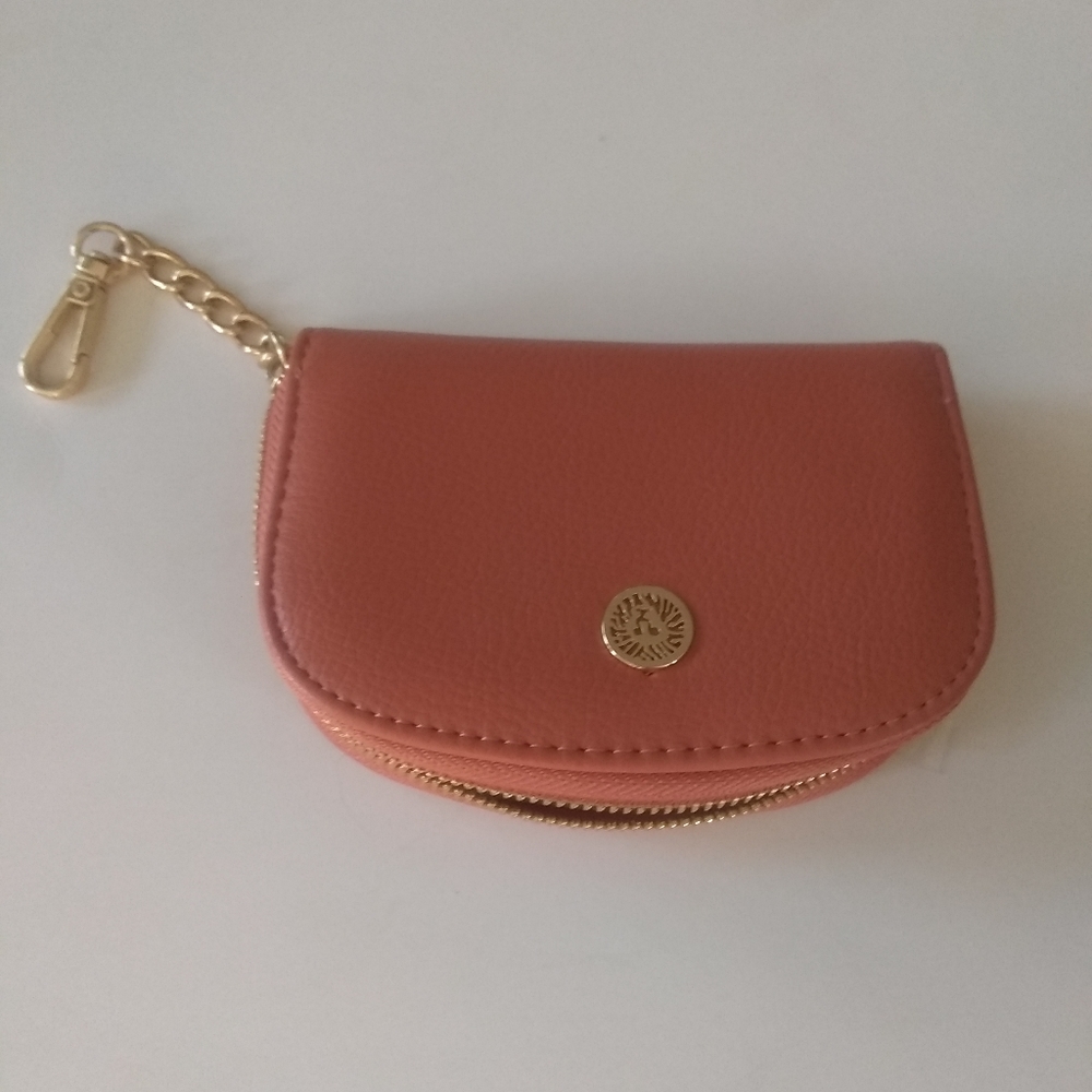 Anne Klein Small Wallet with Zipper for Closure